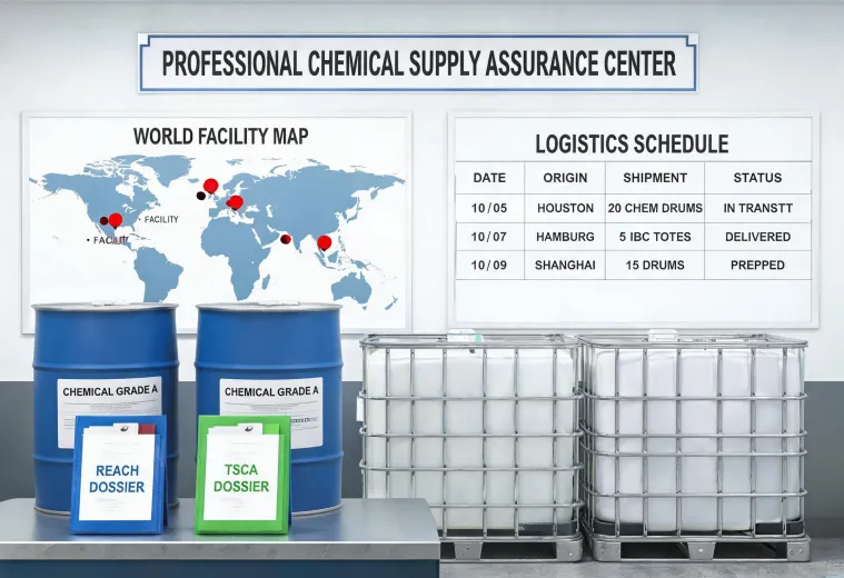 Global chemical supply map